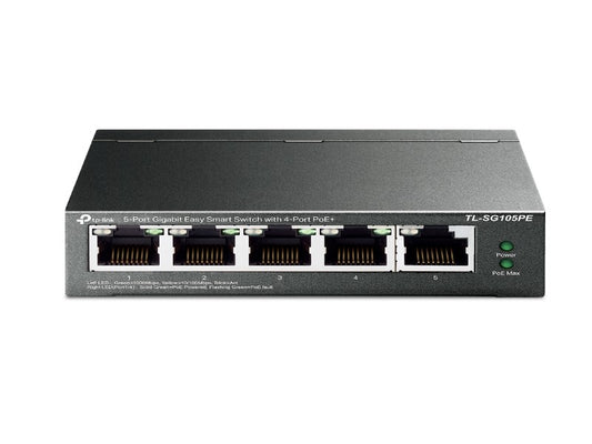 5-Port Gigabit Easy Smart Switch with 4-Port PoE+