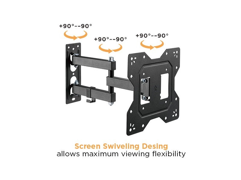 Speedex ECONOMICAL FULL-MOTION TV WALL MOUNT Fits Most 23-43inch TVs