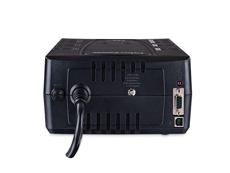 CyberPower Intelligent LCD Series CP825LCD 825 VA 450 Watts 4 x 5-15R Battery/Surge Protected 4 x 5-15R Surge Protected Outlets UPS