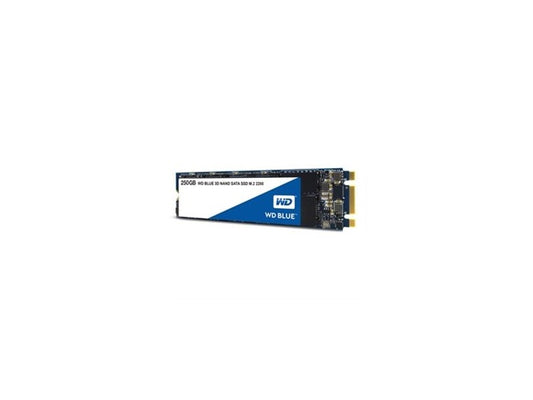 NGFF M.2 SSD WD Blue 3D NAND 250GB PC SSD - SATA III 6Gb/s M.2 2280 Solid State Drive - WDS25