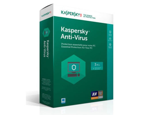 Kaspersky Anti-Virus 3 Users, 1 Year License